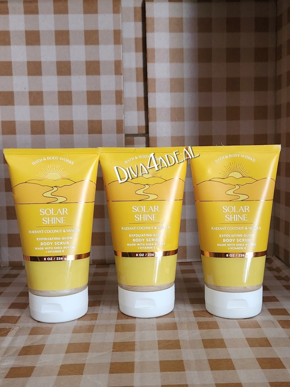 3X Bath & Body Works SOLAR SHINE Body Scrubs
